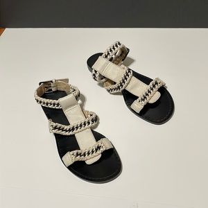Women’s Modern Vintage Ingrid Sandals, Ivory, Size 8